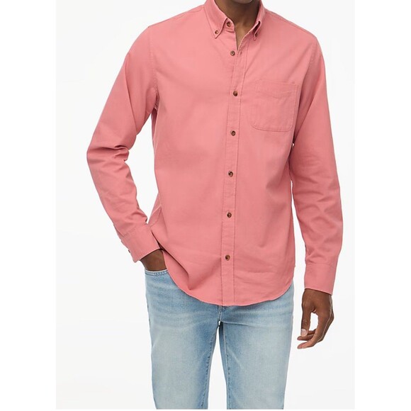 J Crew Shirt Men’s Medium Weathered Rose Textured Corduroy Shirt - Picture 1 of 9